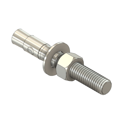 MODULAR SOLUTIONS ZINC PLATED PART<br>1/2"X3 3/4" WEDGE ANCHOR